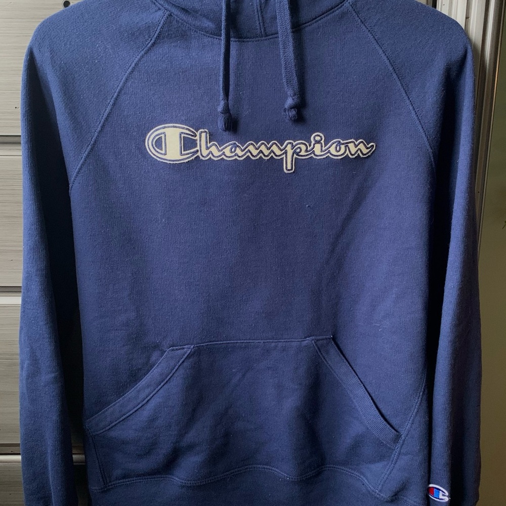 Blue champion hoodie